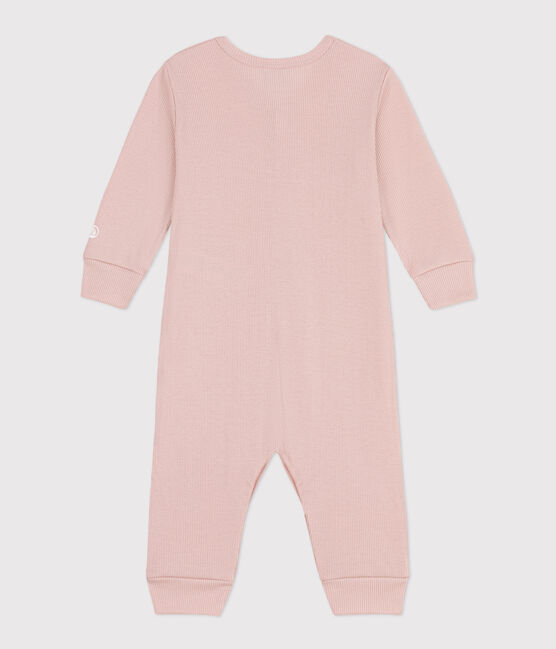 Dors-bien sans pieds en coton lyocell rose SALINE