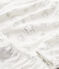 Fluwelen meisjespyjama met sterrenprint wit MARSHMALLOW/grijs ARGENT