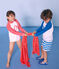 Tee shirt protection solaire fille et garçon blanc MARSHMALLOW/bleu RIYADH