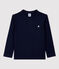 T-shirt in biokatoen voor jongens/meisjes blauw SMOKING