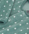 Fluwelen babypyjama met sterrenprint blauw BRUT/wit MARSHMALLOW