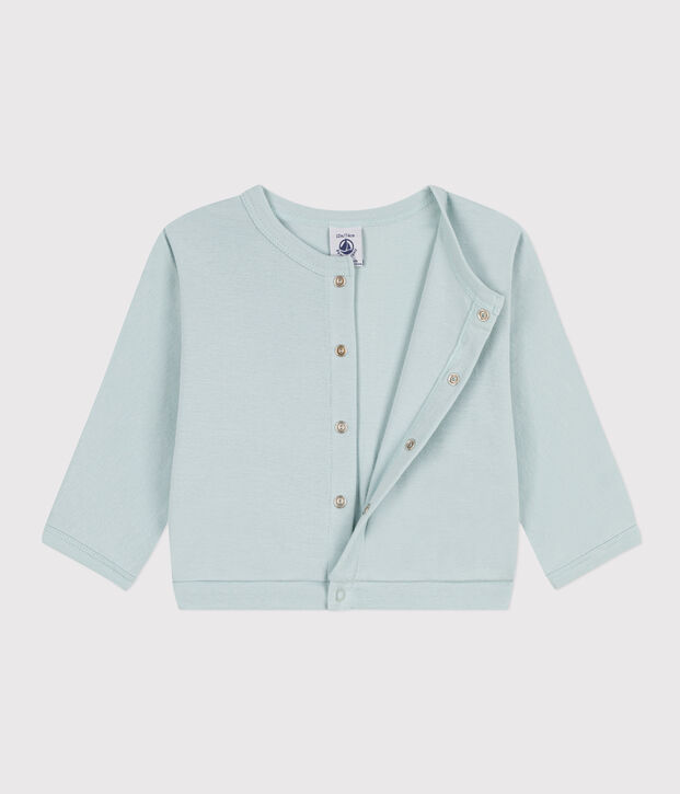 Katoenen babycardigan groen