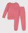 Pyjama uni en bouclette éponge grattée enfant rose ROSEWOOD