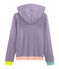 Damessweater met capuchon purper REAL/wit MARSHMALLOW