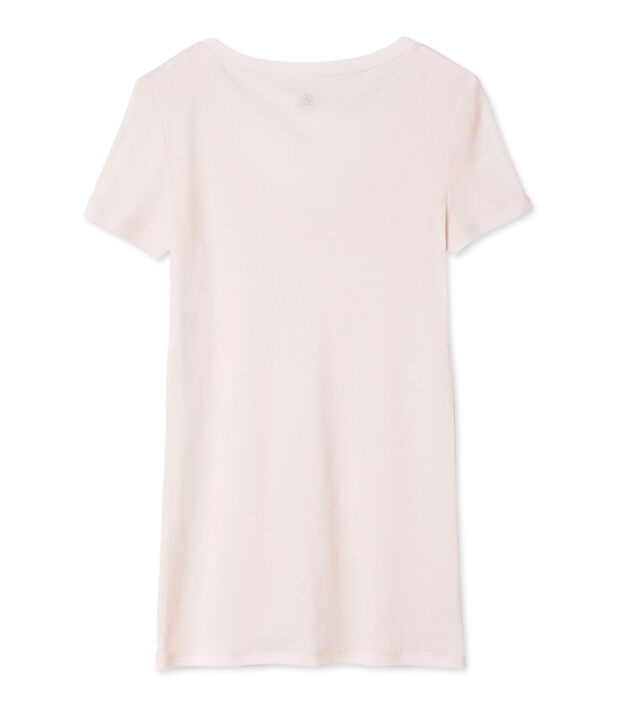 T-shirt met korte mouwen en V-hals vrouwen FLEUR