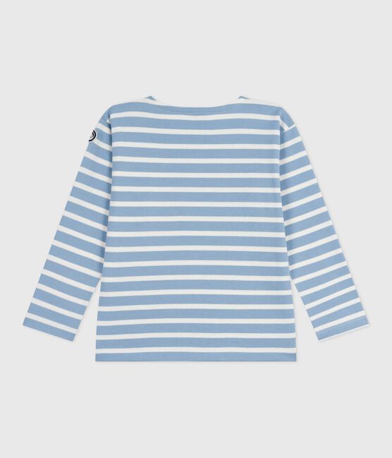 Marinière enfant en coton bleu ADRIATIC/ MILK