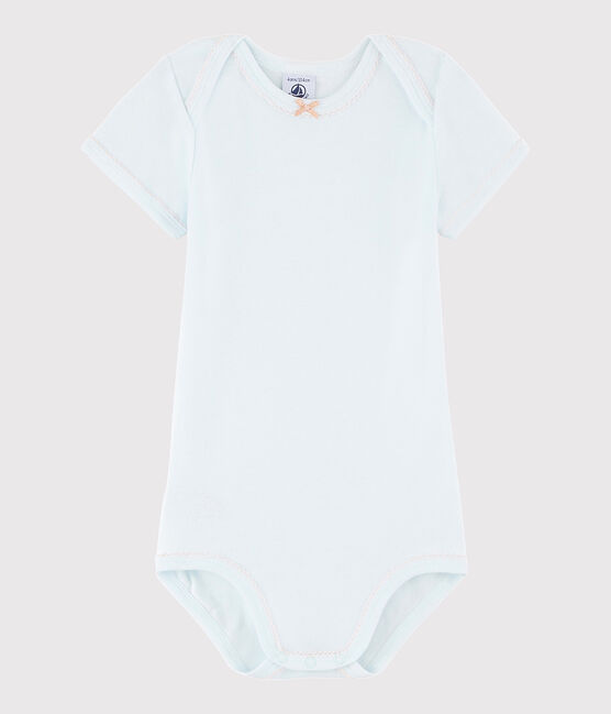 Rompertje met korte mouwen babymeisje blauw BOCAL