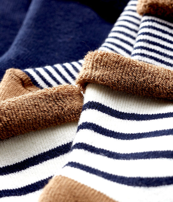 Lot composé de 3 paires de chaussettes en éponge, moelleuses et confortables. variante 3