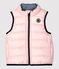 Omkeerbaar donsjack zonder mouwen van gerecycleerde polyester voor baby's roze MINOIS