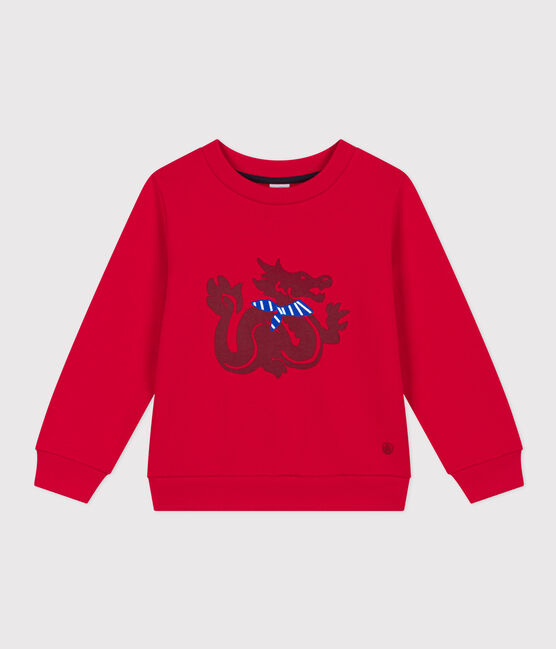 Sweatshirt en molleton enfant garçon rouge CORRIDA