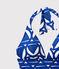 Eendelig damesbadpak met print wit MARSHMALLOW/blauw PERSE/ MULTICO
