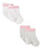 Lot de 2 paires de chaussettes bébé mixtes blanc LOT