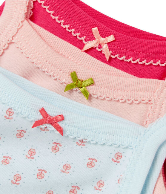 PETIT BATEAU Lot de 2 bodies à bretelles bébé fille rose