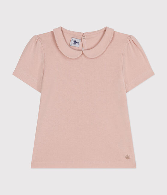 Tee-shirt manches courtes enfant fille rose SALINE