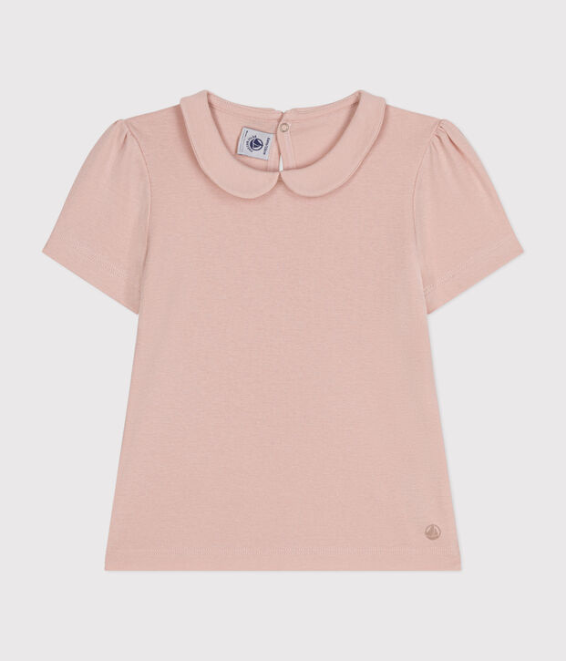 Meisjes-T-shirt met korte mouwen roze