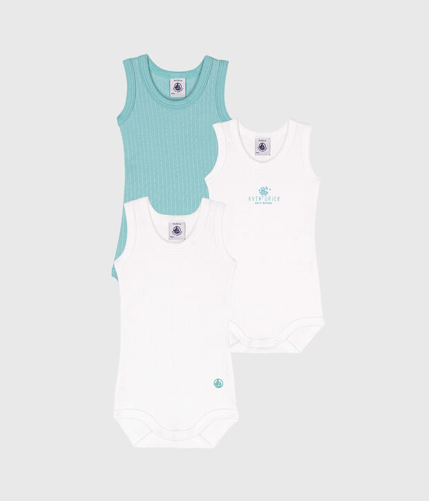 Lot de 3 bodies d&eacute;bardeurs b&eacute;b&eacute; multicouleur