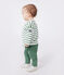 Baby matrozentopje van dik katoen groen MARSHMALLOW/ PALMERAIE