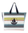 Canvas draagtas met Petit Bateau-logo. wit MARSHMALLOW/wit MULTICO