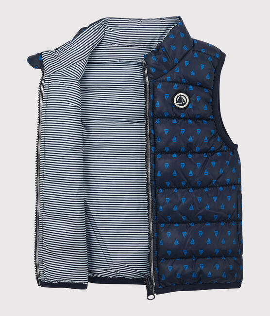 Dubbelzijdig donsjack baby. blauw SMOKING/ RUISSEAU
