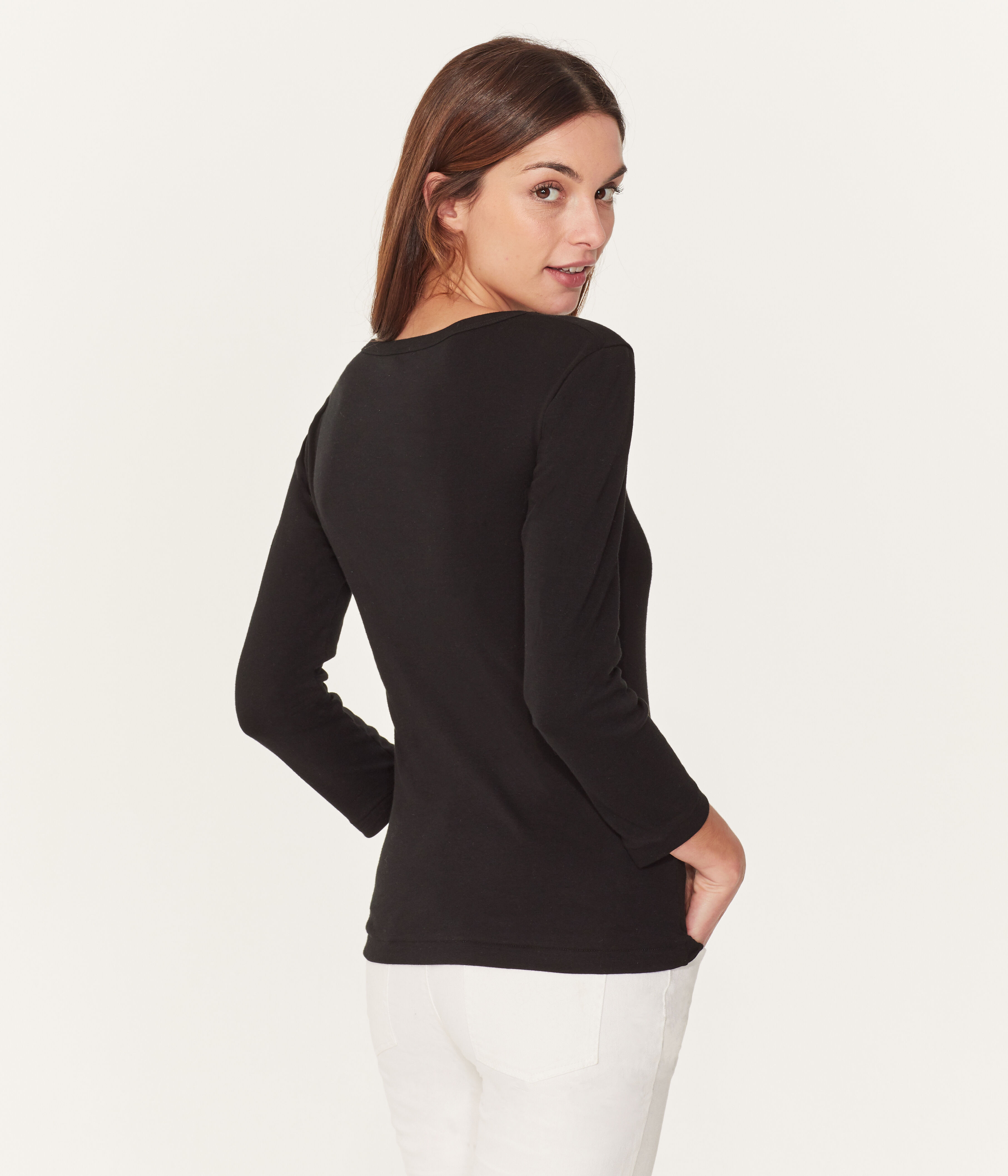 Tee shirt manches 3 4 femme
