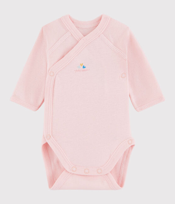 Body croisé manches longues bébé fille rose MINOIS