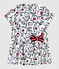Robe bébé fille imprimée blanc MARSHMALLOW/blanc MULTICO