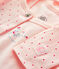 Ensemble bébé 2 pièces en côte rose FLEUR/rose GEISHA