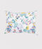 Coussin imprimé jungle en popeline blanc MARSHMALLOW/blanc MULTICO