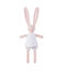 Doudou lapin imprimé rose VIENNE/blanc MULTICO