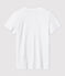 DE STRAIGHT-FIT, T-shirt voor dames met V-hals in katoen wit ECUME
