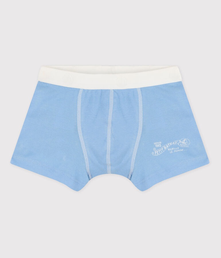 Katoenen boxershort voor jongens blauw CIELO