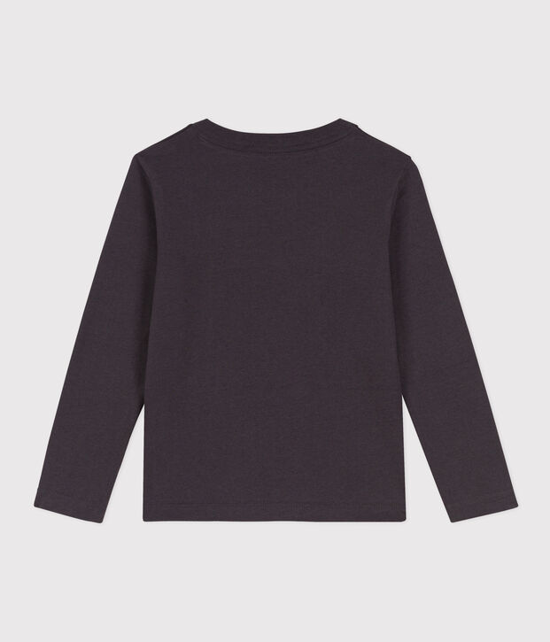 Jongens-T-shirt met lange mouwen grijs