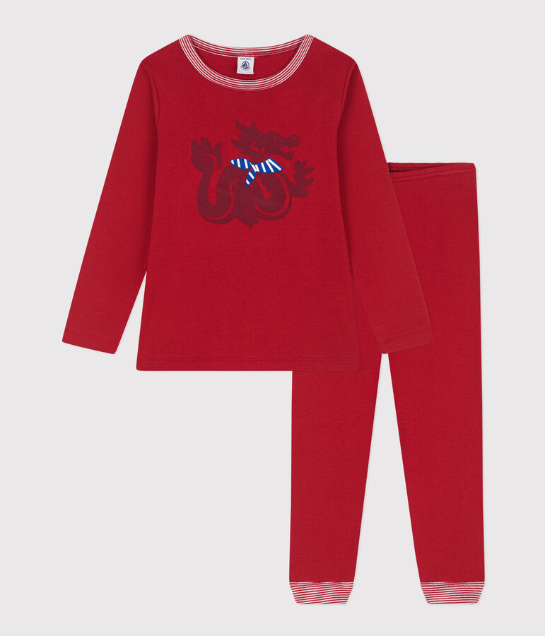 Pyjama en coton rouge