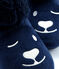 Chaussons ours en polaire enfant bleu MEDIEVAL