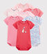 Verrassingsset met zeven body's met korte mouwen voor babymeisjes