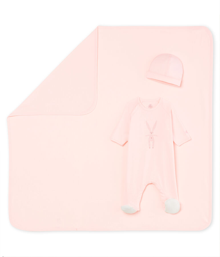 Cadeaukoffer voor pasgeborene van gebreide stof variante 1