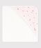 Carr&eacute; de bain b&eacute;b&eacute; en coton rose BARELY/ MULTICO