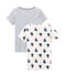 Set van 2 meisjes-T-shirts met korte mouwen variante 1