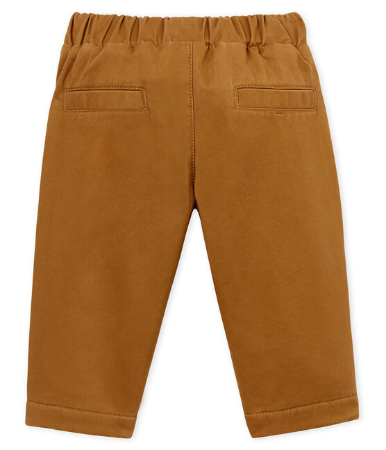 Broek voor babyjongens gevoerd met fleece bruin BRINDILLE