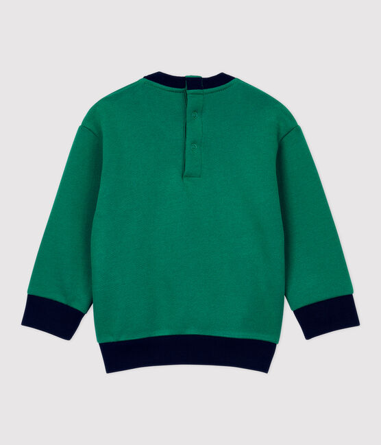 Sweatshirt van molton baby. groen PIVERT