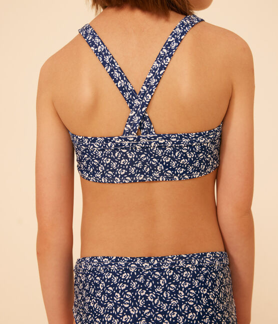 Maillot de bain 2 pièces imprimé enfant fille INCOGNITO/ MARSHMALLOW