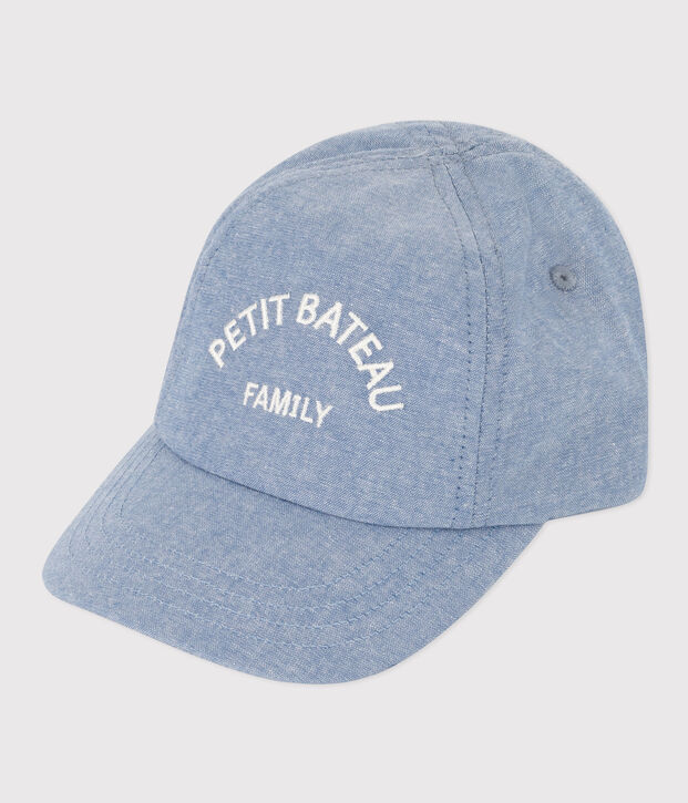 Petit Bateau Family-pet van denim voor baby's blauw