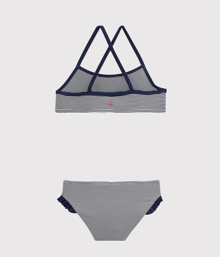 Meisjes badpak blauw ABYSSE/wit LAIT