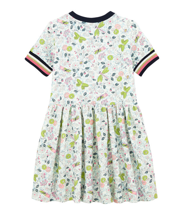 Meisjesjurkje wit/multicouleur