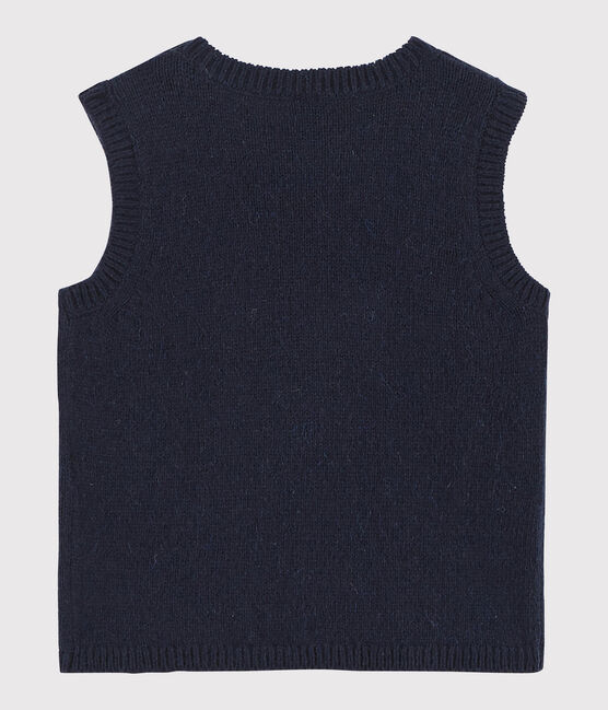 Gebreide babyspencer. blauw SMOKING