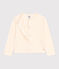 Cardigan en coton enfant fille écru AVALANCHE