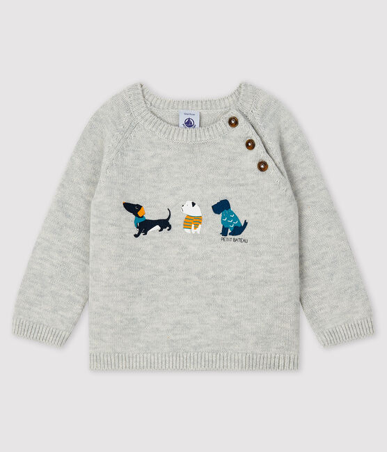 Pull à motif bébé garçon gris BELUGA CHINE