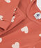 Pyjama ajusté cœur en coton enfant rose BRANDY/blanc MARSHMALLOW