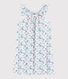 Chemise de nuit imprimé anémones petite fille en coton fin