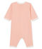 Pyjama van ribstof voor babymeisjes roze ROSAKO/wit MARSHMALLOW CN